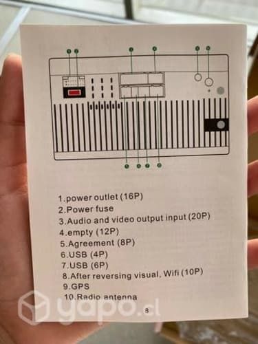 Radio Auto 2 Din Sistema Android 10 Gps Wifi 9'' P