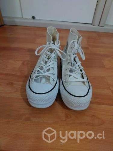 Converse All Star Blancas con Plataforma
