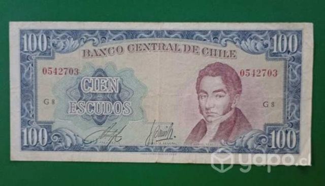Billete chileno 100 Escudos