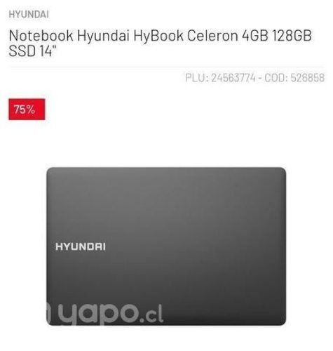 Notebook Hyundai nuevo