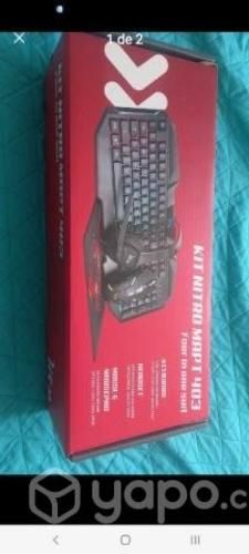 Teclado + mouse + audifono