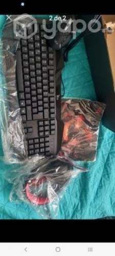 Teclado + mouse + audifono