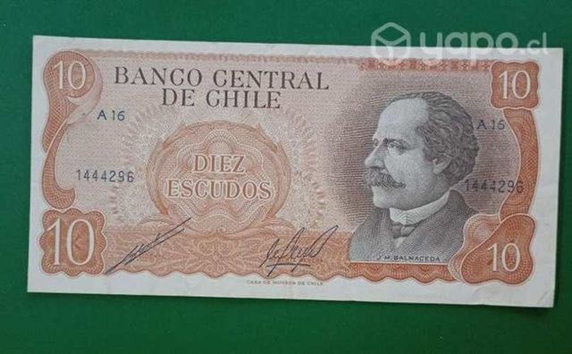 Billete chileno 10 Escudos