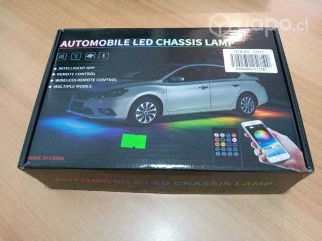 Manguera led luz bajo el auto multicolor 12v