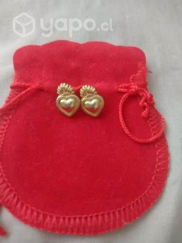 Aros enchapado en oro