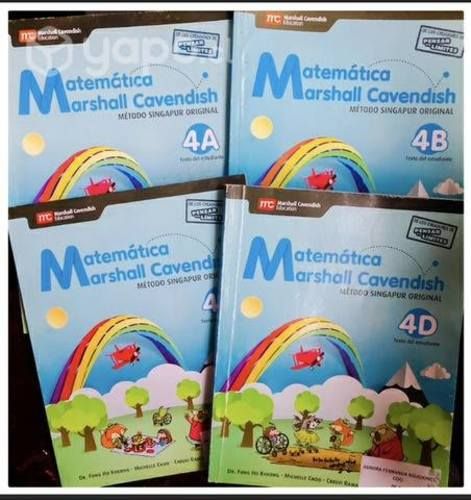 Pack libros Matematica Singapur 4 grado