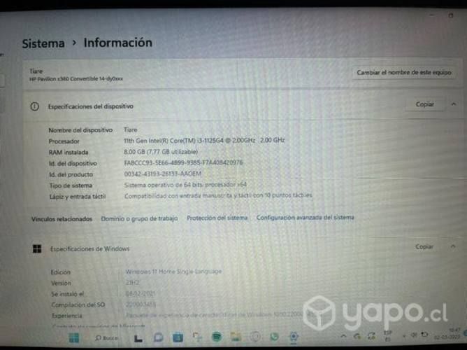 Computador HP se convierte en Tablet