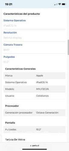 Ipad 10.2 8va generación, 32gb