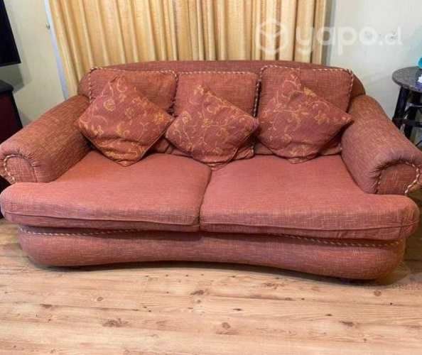 Living. Dos sillones de tela