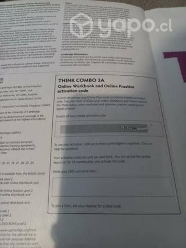 Libro think combo 2A, cambridge