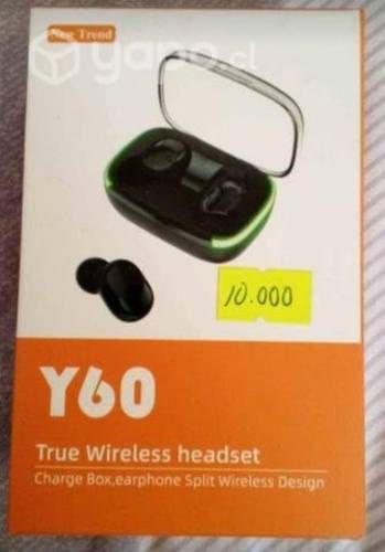 Auricular bluetooth Y60 ultra y recargable