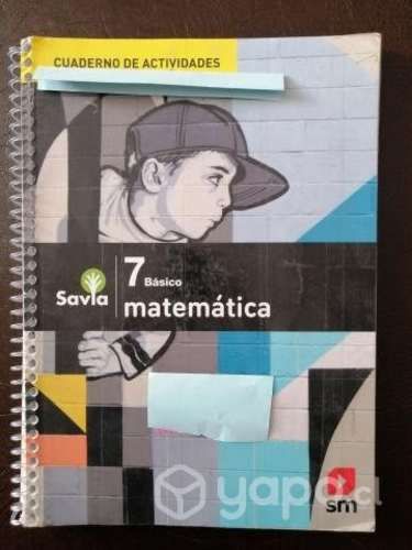 Cuaderno ejercicios 7 séptimo básico Savia