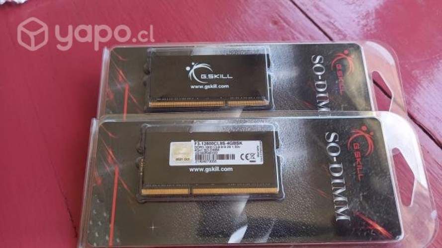 Memorias RAM DDR3 1600Mhz Seminuevas 7 mil cada un