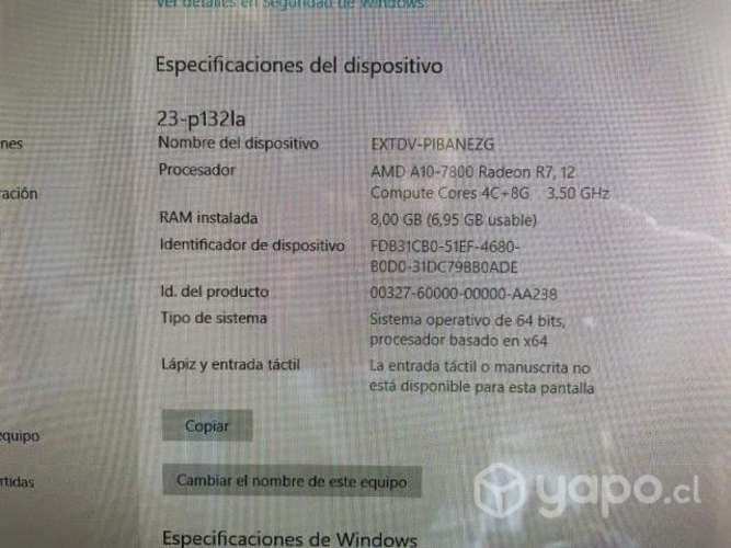 HP Pavilion 23-p132la