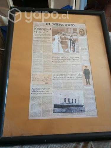 Cuadro de primera página el mercurio