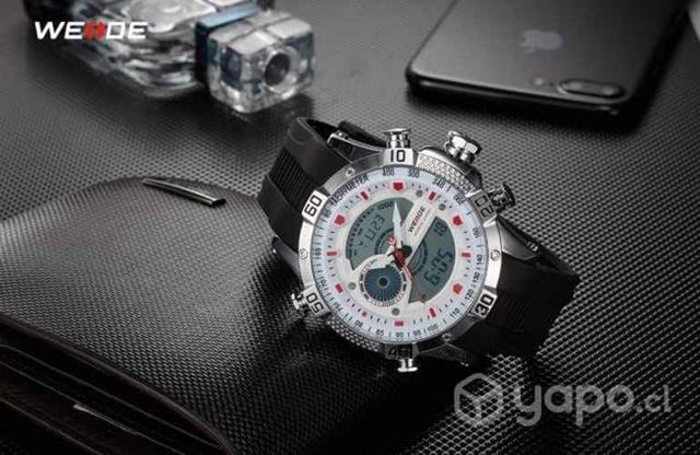 Reloj WEIDE deportivo Digital blanco casual 3 BAR