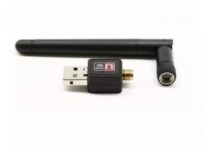 Mini Adaptador Wifi Lan Usb 2.0 + Antena 300 Mbps