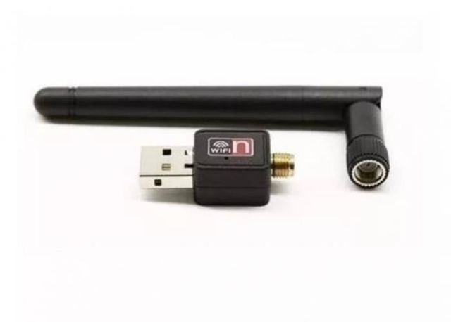 Mini Adaptador Wifi Lan Usb 2.0 + Antena 300 Mbps