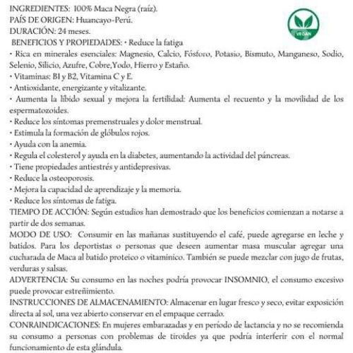 Maca negra!!