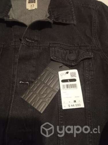 Casaca Americanino nueva color negro