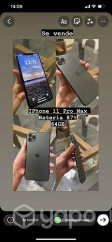 IPhone 11 Pro Max 64 gb usado
