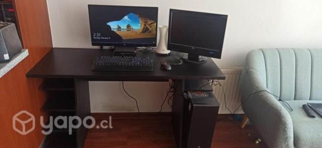 Pc + Escritorio + 2 Pantallas