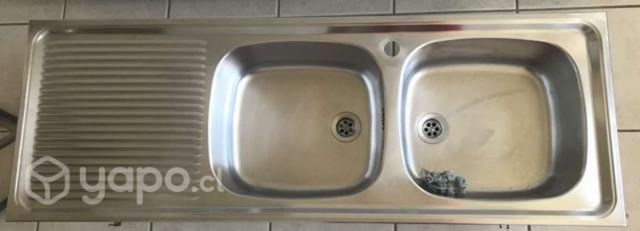 Lavaplatos doble cubeta acero inoxidable