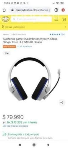 Audífonos Wireless Hyperx Cloud Stinger Core Blanc