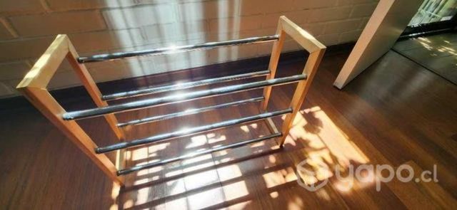 Zapatero metal madera extensible