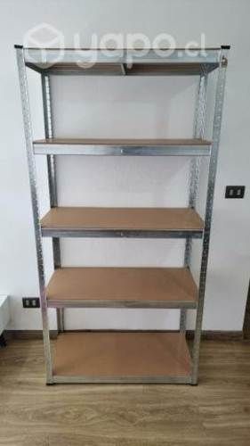 Estante acero cromado resistente grande