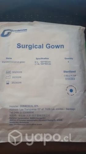 Bata Quirúrgica Estéril Desechable L Guthman