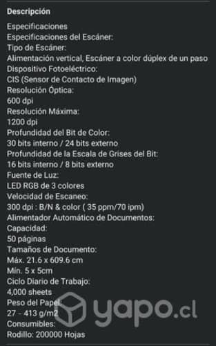 Escáner Epson Ds-530