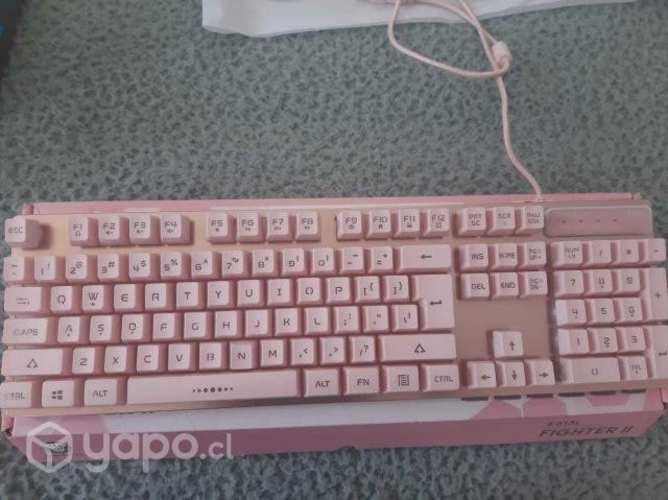 Teclado Gamer Fantech Fighter TKL II Sakura Editio