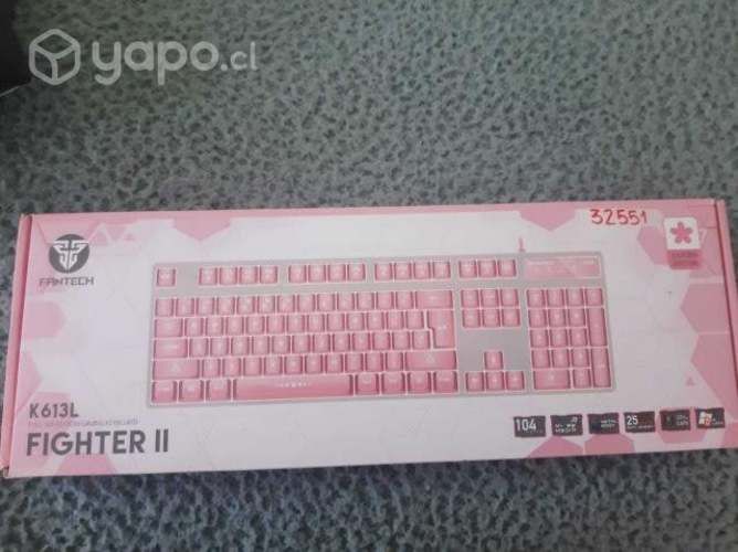 Teclado Gamer Fantech Fighter TKL II Sakura Editio