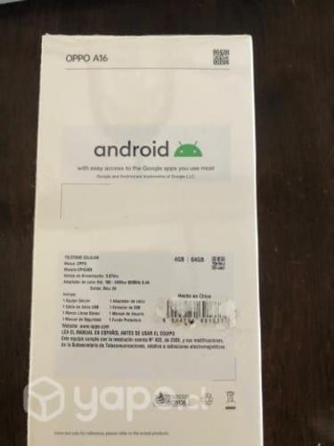 Celular Oppo A16 Sellado