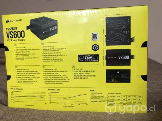 Fuente de Poder Corsair VS600 White