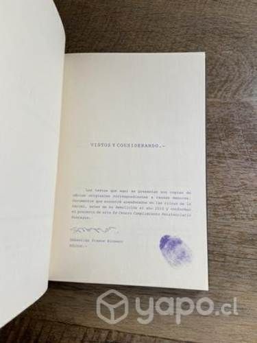 Libro Causa Vistos y Considerando