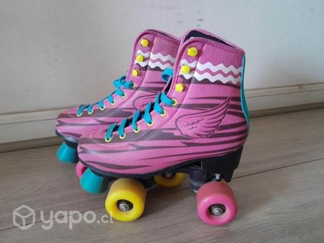 Patines 4 ruedas tipo Soy Luna, talla 35