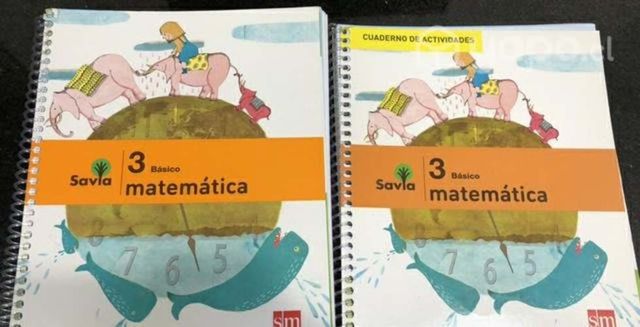 Matemática 3 básico Savia SM texto y cuaderno