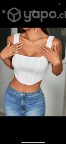 Polera tipo corset