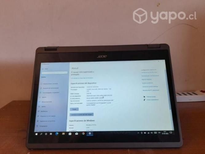 Notebook Táctil Acer profecional 360°