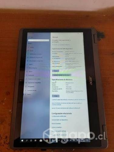 Notebook Táctil Acer profecional 360°