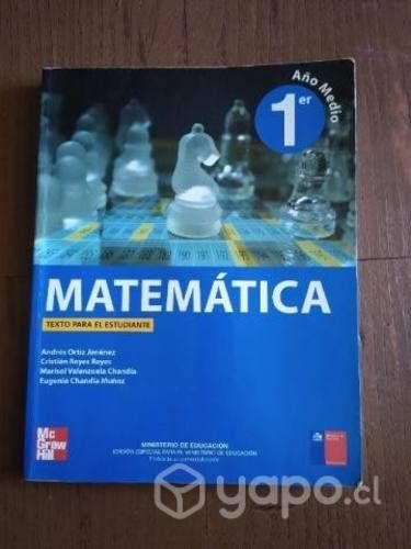 Libro de Matemáticas 1° Medio
