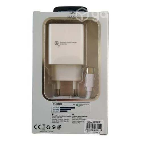 Cargador celular android carga rapida 3.0