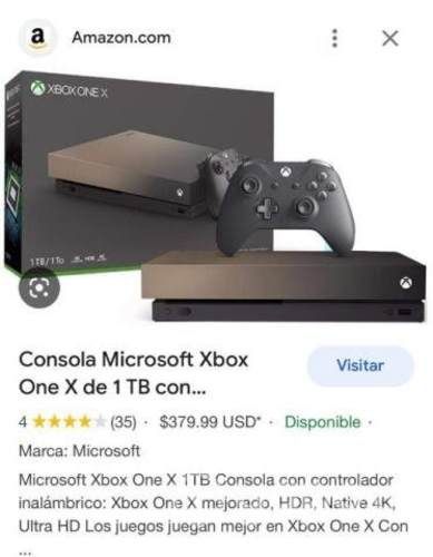 Consola Microsoft Xbox One X