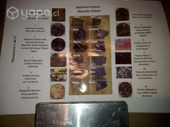 Colección meteoritos, se permuta x bici