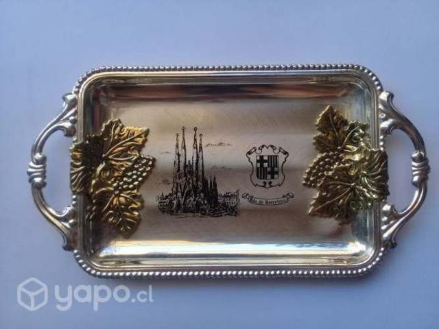 Bandeja recuerdo barcelona antigua