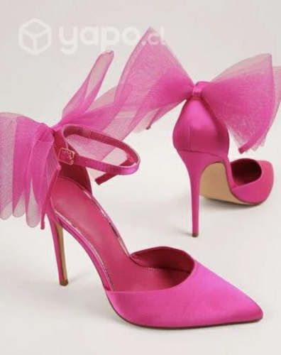 Zapatos tacos fucsia barbiecore