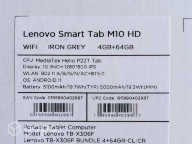 Tablet Lenovo Smart tab M10 HD sellado