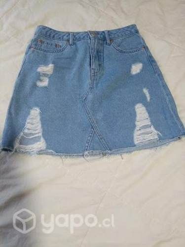 Falda H&M talla 34 mezclilla